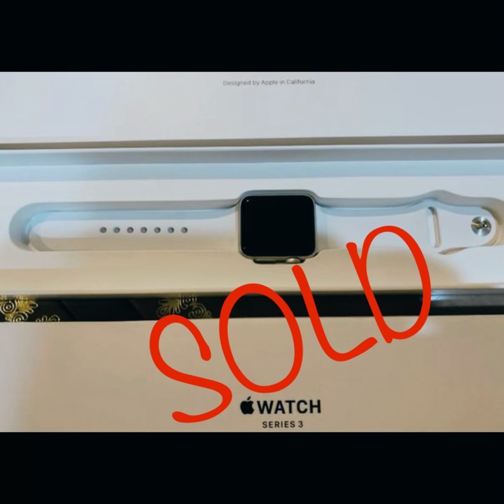 Apple Watch,Silver Aluminum Case,White Sport,38mm